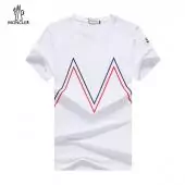 moncler unisex logo front t-shirt homme snow mountain white